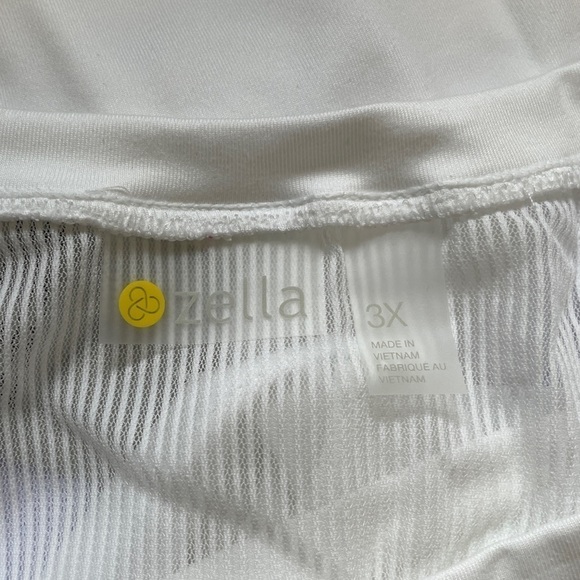 Zella All Day White Short Sleeve Athletic Top - Picture 6 of 6